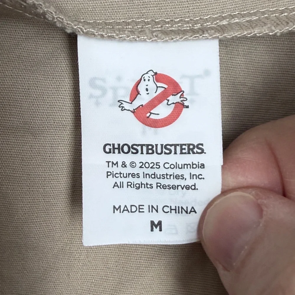 Ghostbusters Venkman Costume Jumpsuit Adult Medium Beige Cosplay Movie Uniform - Picture 4 of 11